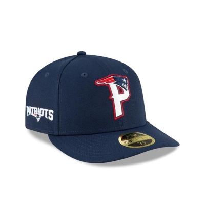 Sapca New Era New England Patriots NFL Logo Mix Low Profile 59FIFTY Fitted - Albastri